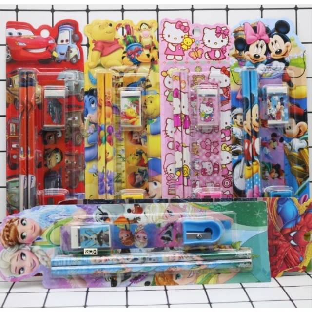 

Pencil Set Alat Tulis Anak 5in1