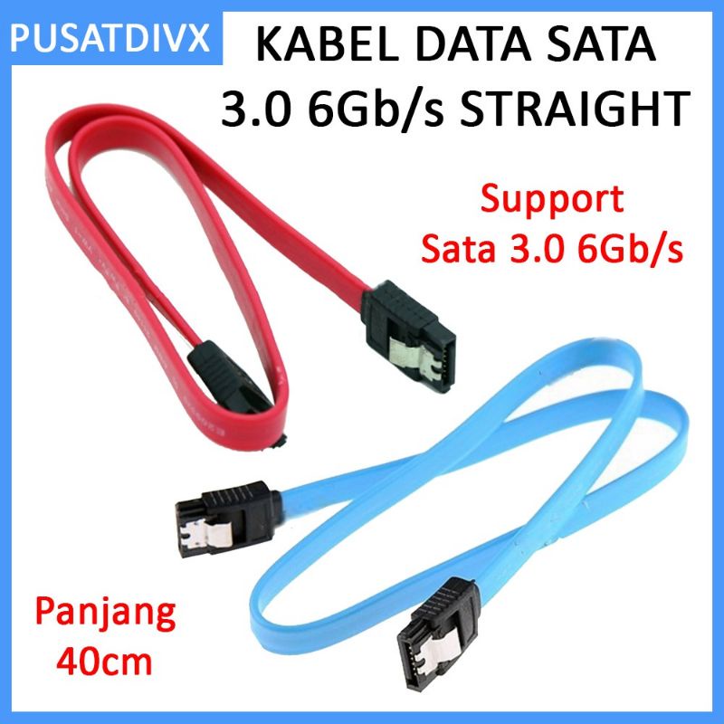 Kabel Data Sata 3.0 lll 6Gpbs Straight Hdd dan Ssd Pc dan Laptop