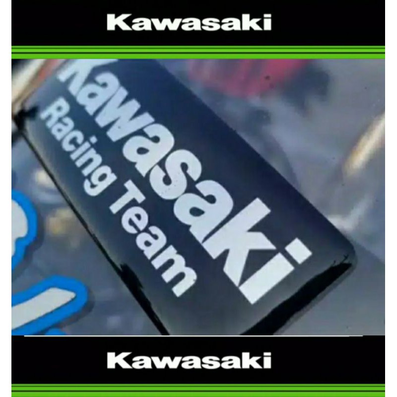 Stiker Timbul Kawasaki Racing Team KRT Ninja R RR 250 Karbu Mono Fi