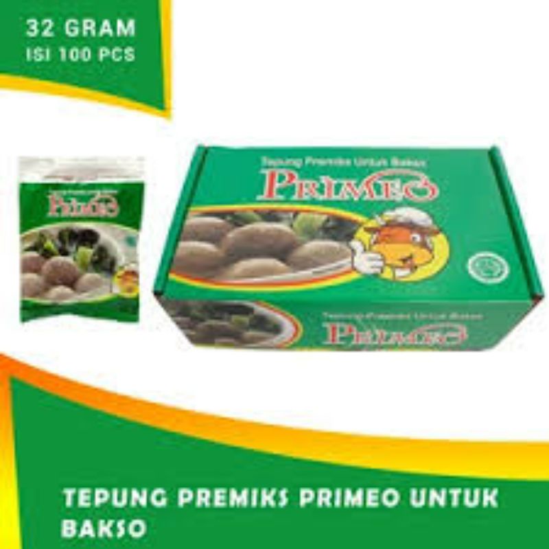 

Premio tepung premiks pengenyal untuk bakso 32gr isi 100 sachet