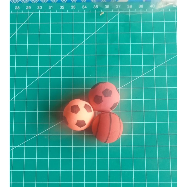 20 pcs bola bekel motif unik/bola bekel karakter/bola bekles/bola karet/bola karet lempar pantul/mai