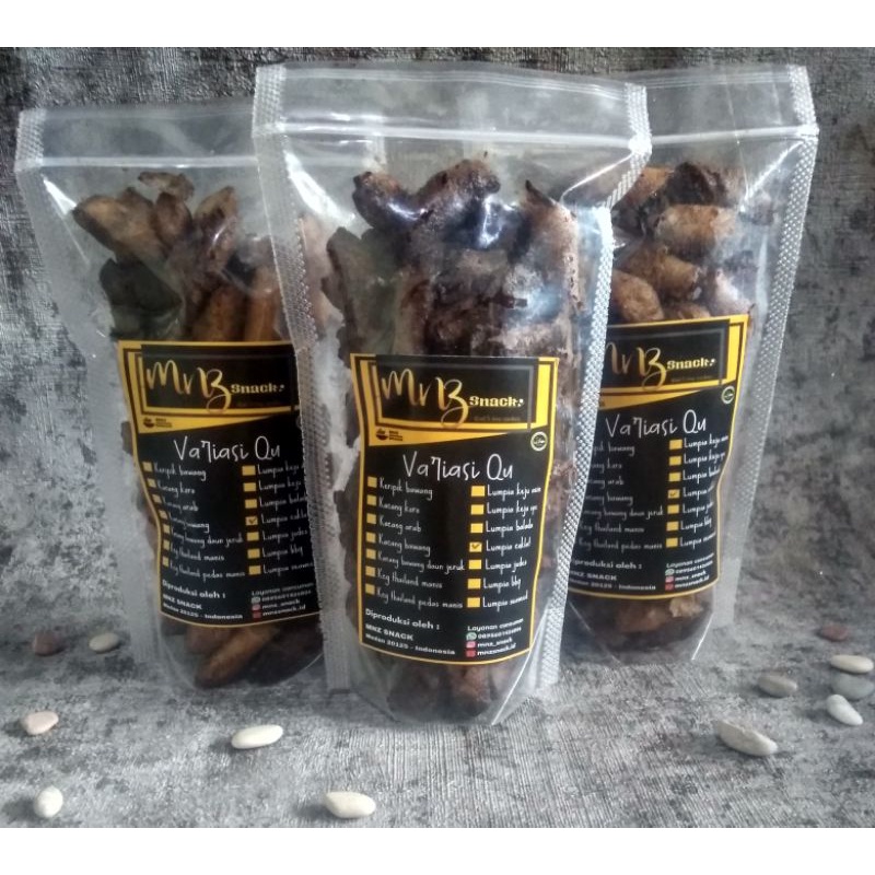 Keripik Kripik Lumpia Coklat 250gr Kriplum Kulit Lumpia goreng Kulpi snack cemilan