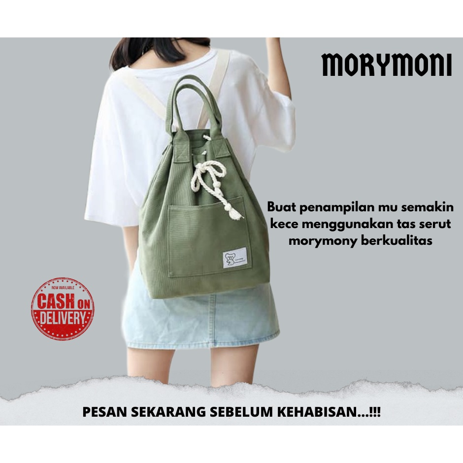 TAS LUNA SERUT - Tas Ransel Backpack Fashion - Tas Serut Wanita Casual Murah