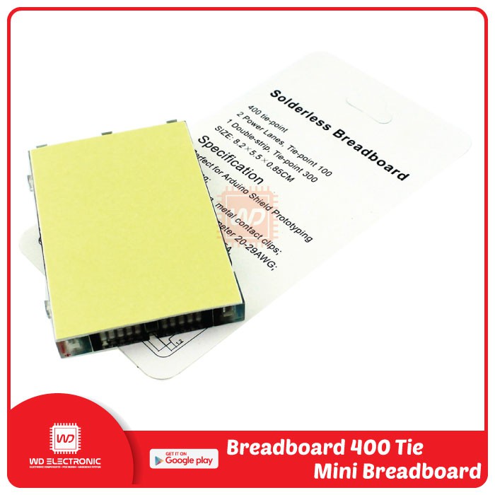 BREADBOARD 400 POINT PROJECT BOARD 400 TITIK BREADBOARD KECIL MINI