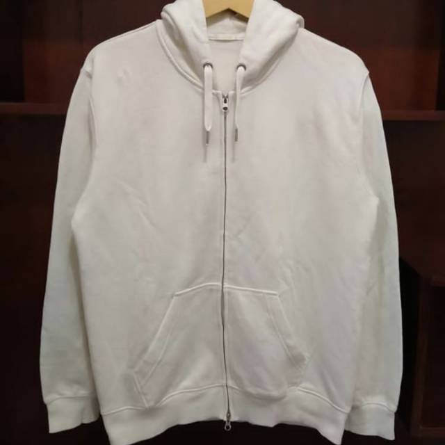 ZipHodie Uniqlo-Putih Ori(second )