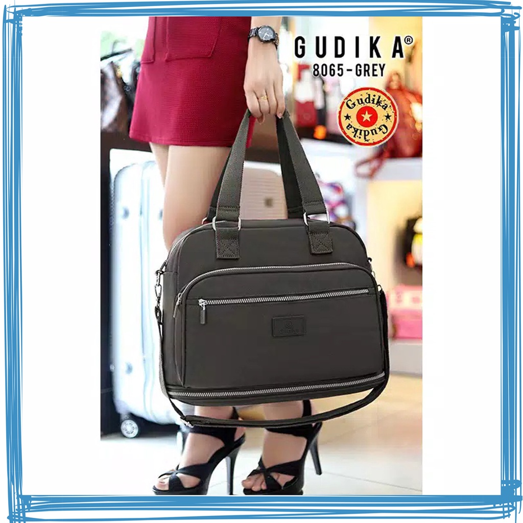 GUDIKA - Travel bag tas baju fashionable import original 8065 bisa untuk gym traveling dengan bahan nilon waterproof - gudika bag - tas gudika - branded - tas - bag - pria - cewek - wanita - travel - hangbag - selempang - anti air - fashion