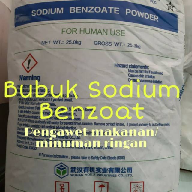 NATRIUM BENZOAT-SODIUM BENZOAT-SODIUM PENGAWET MAKANAN/MINUMAN-1KG