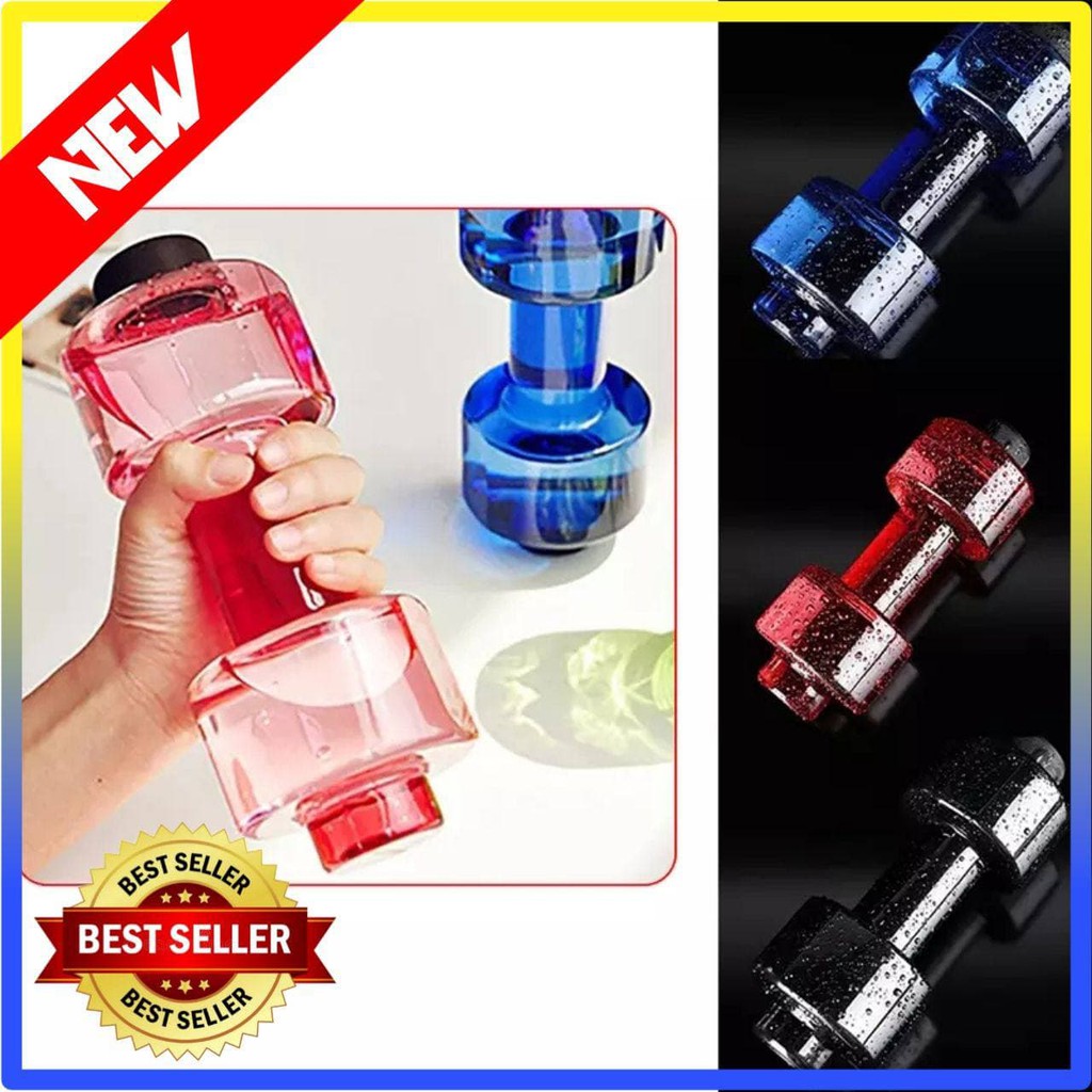 Botol Air Barbel Botol Air Minum Unik Botol Plastik Olahraga - 100405-3