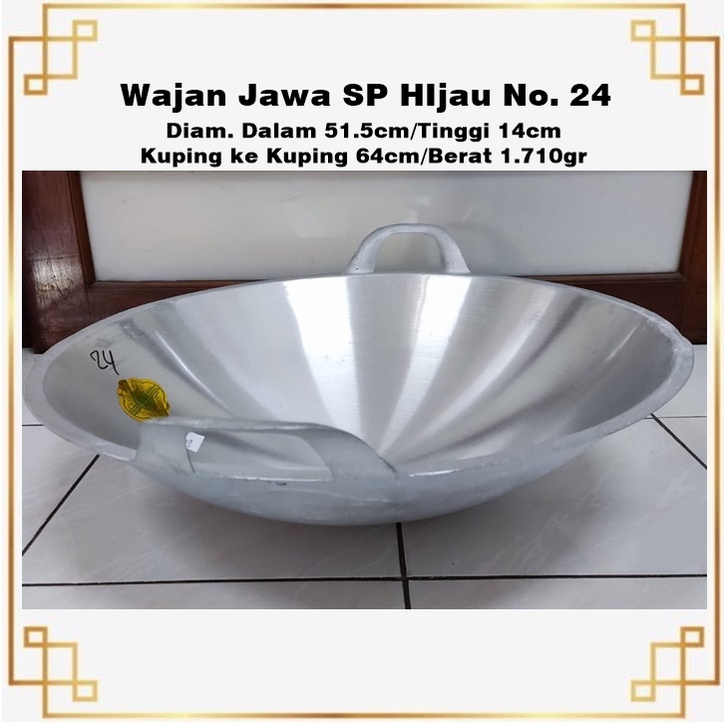 Wajan Jawa SP HIjau No. 24