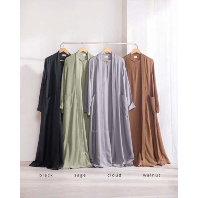 WAFTA - RUFAIDAH ABAYA | abaya dua layer | abaya murah | abaya shakila | abaya polos