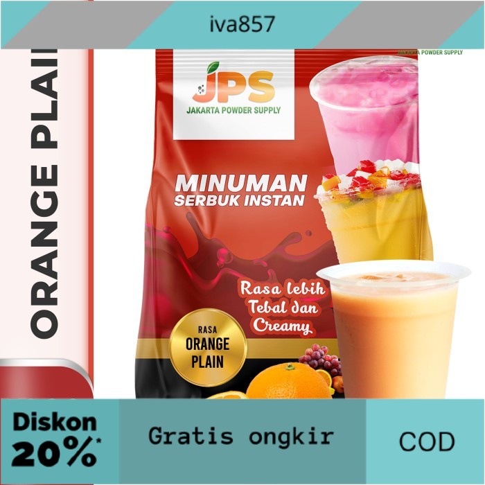 

PROMO Bubuk Minuman Jeruk/Orange Plain Powder JPS Tanpa Gula GRATIS ONGKIR