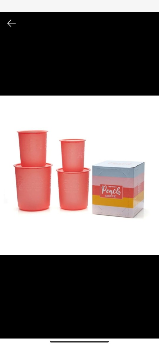 Hk350 Peach Canister Set