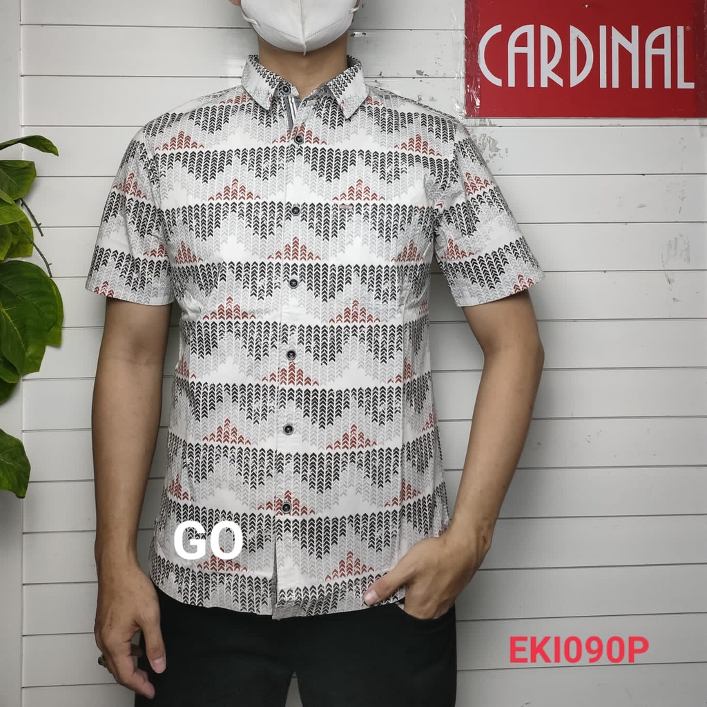 gof CIP CARDINAL KEMEJA CASUAL SLIMFIT Hem Pria Baju Cowok Pakaian Pria