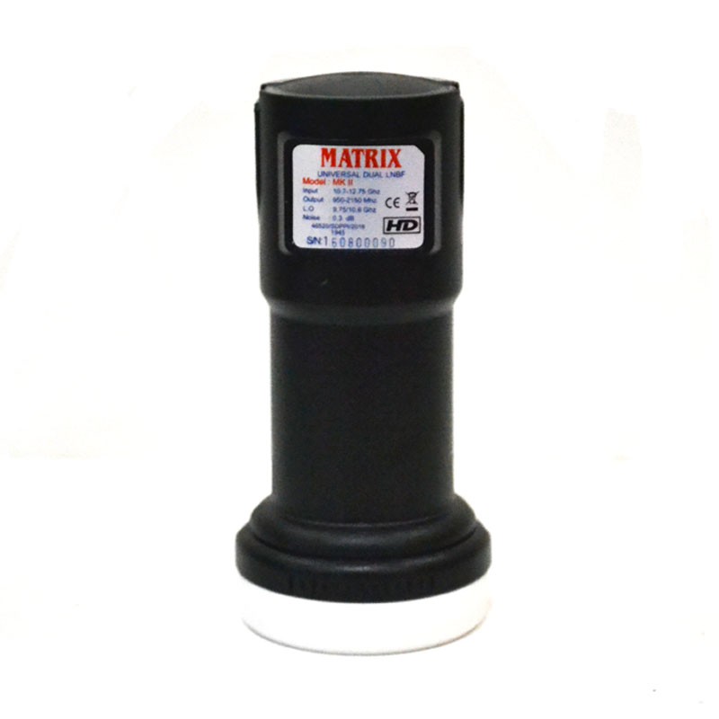 LNB Matrix Parabola KU Band MK II Dual Output / 2 Receiver