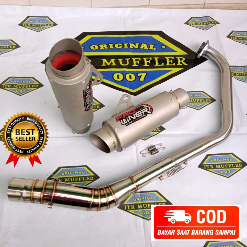 Knalpot PROLINER TR1 R15 v2 v3 full set tinggal pasang
