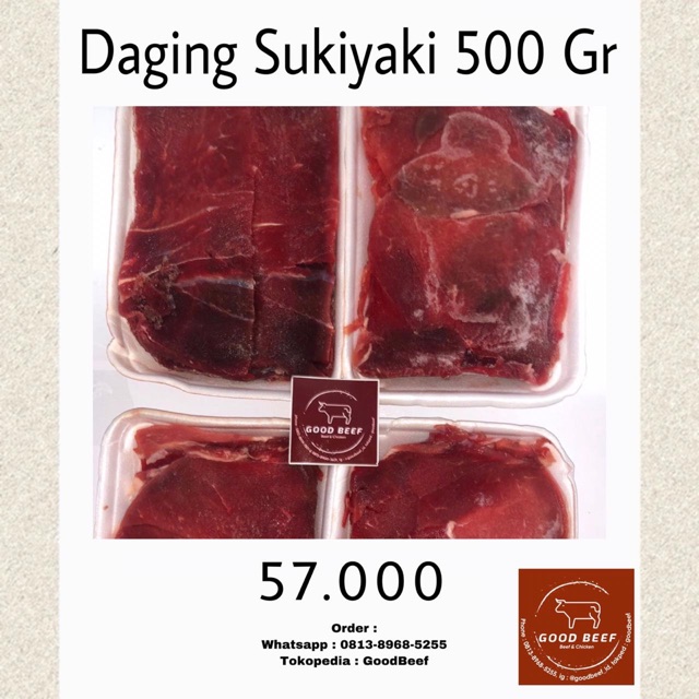

Daging Sukiyaki 500 Gram