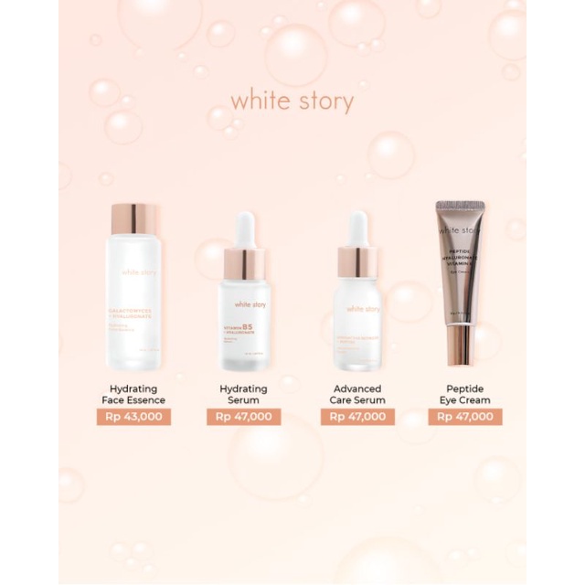 WHITE STORY Brightening | Acne Serum | Day | Night | Essence | Eye Cream