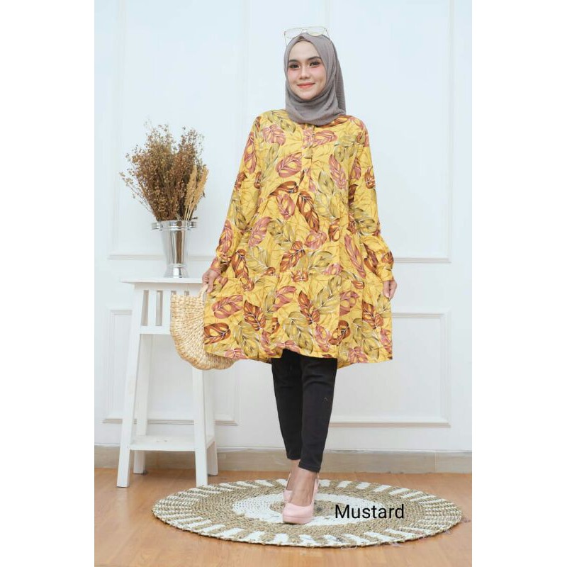 PROMO TUNIK JANDA BOLONG RAYON VISCOSE JUMBO LD 110&amp;120