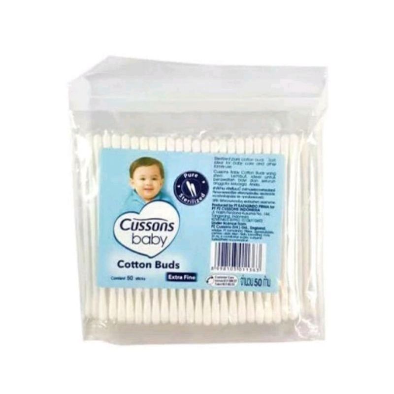 CUSSONS BABY COTTON BUDS / EXTRA FINE 50'S DAN 100's / PEMBERSIH KOREK KUPING BAYI CUSSONS