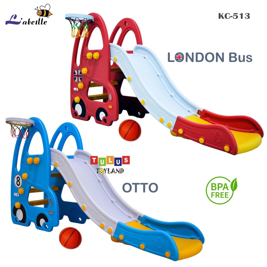 Perosotan Lucu Labeille London Bus Otto Car Slide KC 513 Basket Mainan Anak Murah