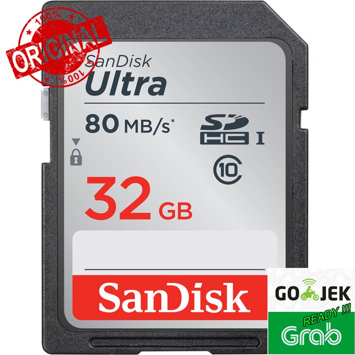 Memory SD CARD Sandisk Ultra SDHC UHS-1 32GB 80MB/s 90MB/S 120MB/S ORIGINAL
