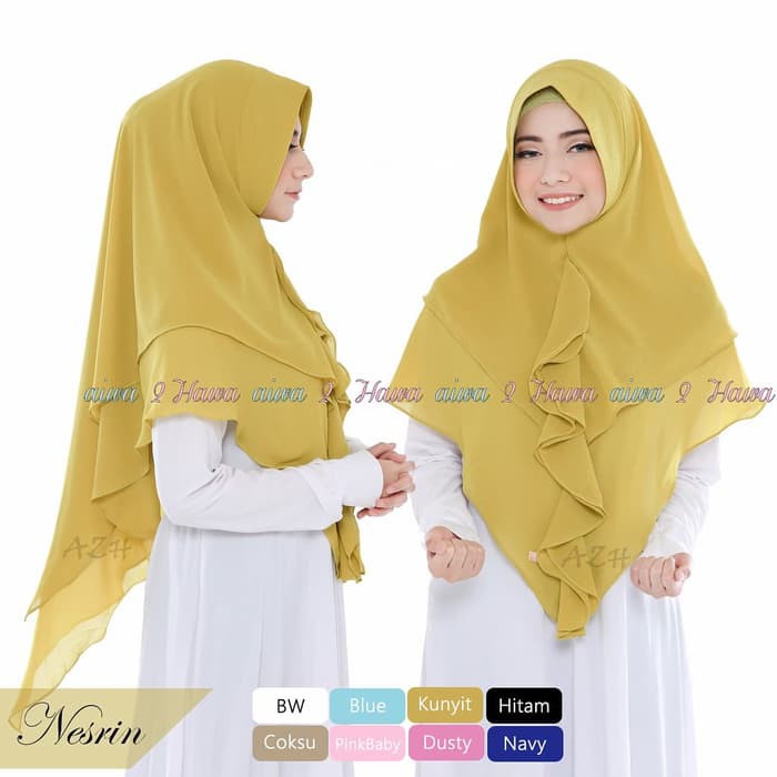 HIJAB NESRIN/Jilbab Instan Terbaru/Jilbab Instan Modis/Hijab Instant