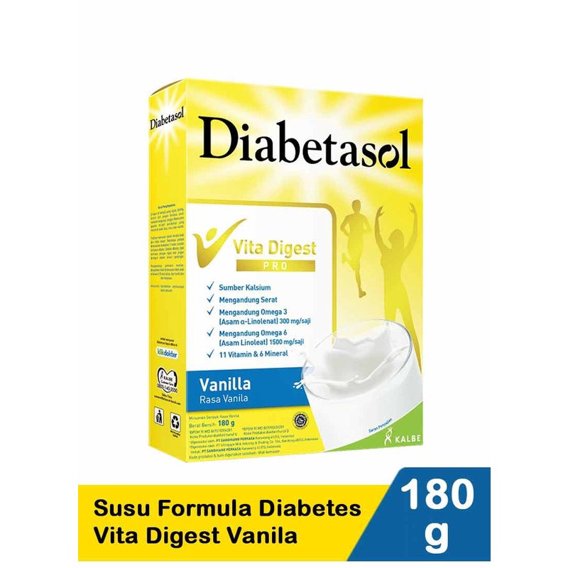 

SUSU DIABETASOL VITA DIGEST PRO VANILA 180 GRAM