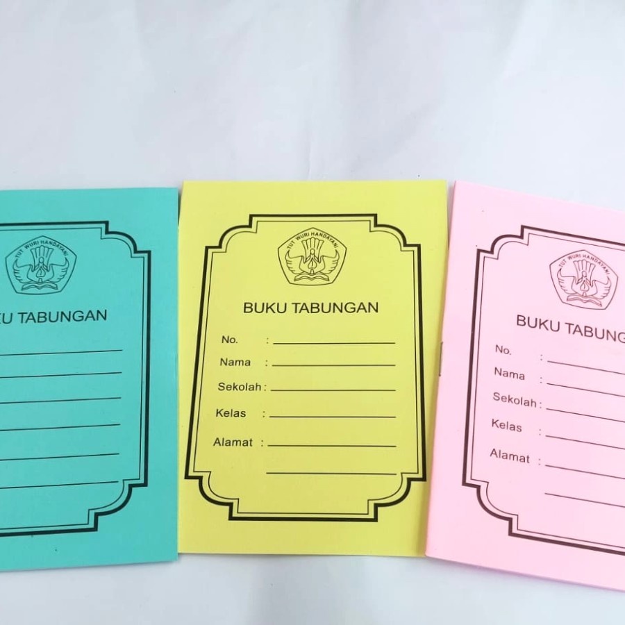 

school savings book - buku tabungan sekolah buku menabung siswa siswi