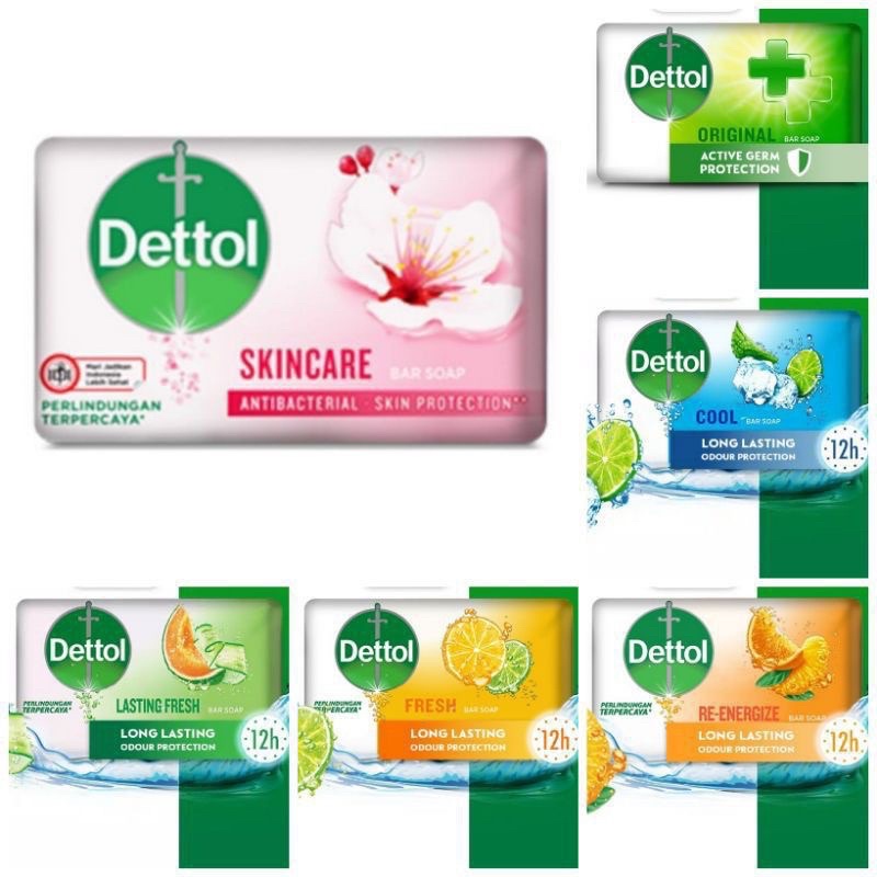 Dettol Sabun Batang All varian per pcs 100gr