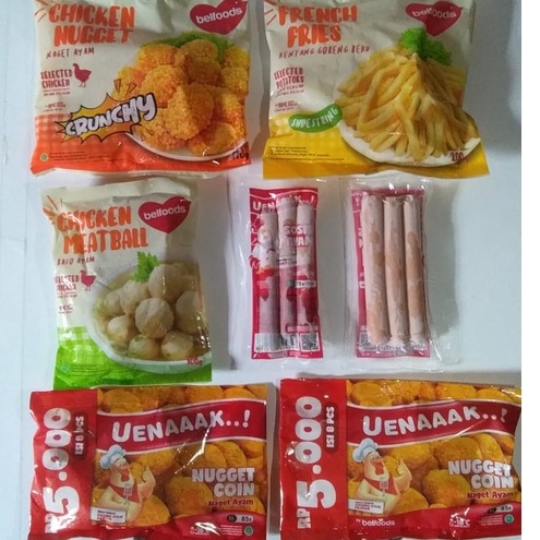 Paket hemat Belfoods 10 Frozen Food Murah BANJARMASIN | Nugget Kentang Baso Sosis | Makanan Beku | O