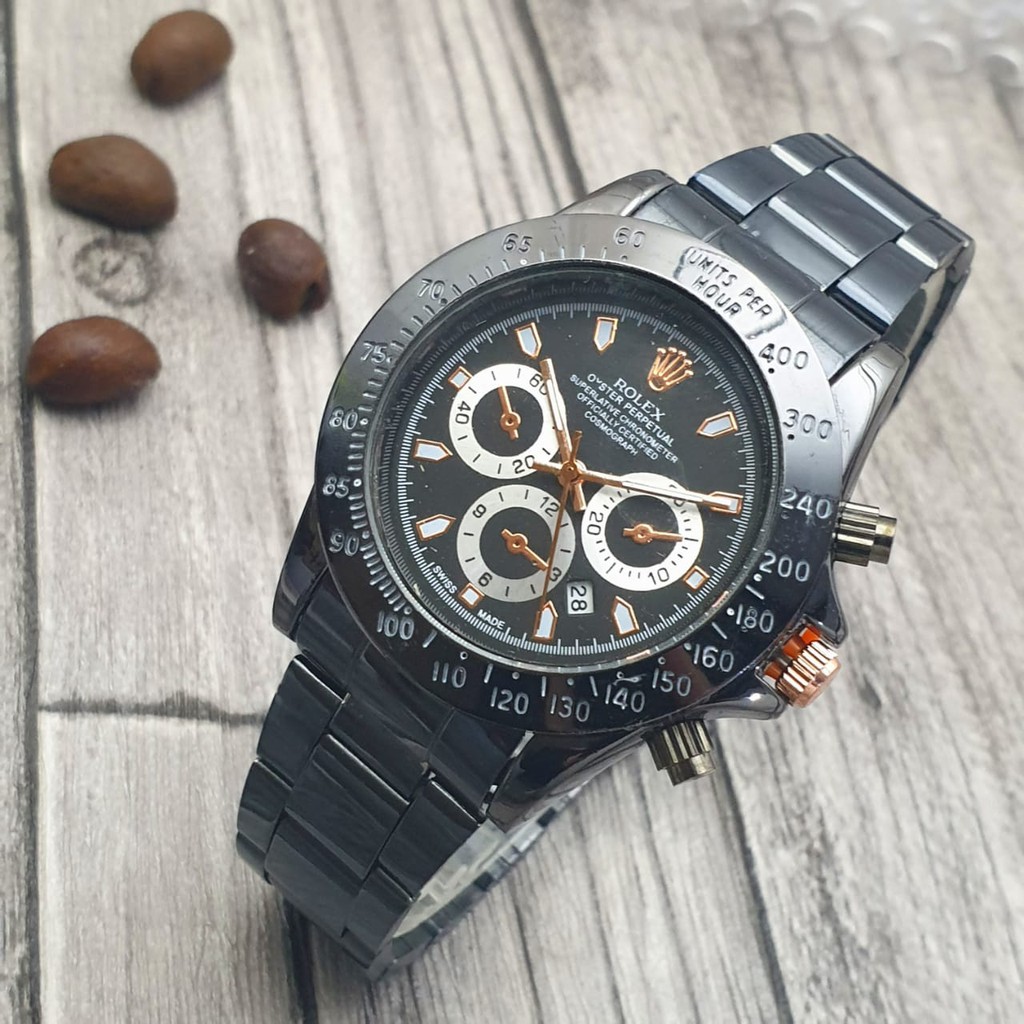 Grosiran Jam Tangan Pria Rx 475YL Analog Tali Rantai Tanggal Aktif Chrono Hiasan Free Baterai (COD)