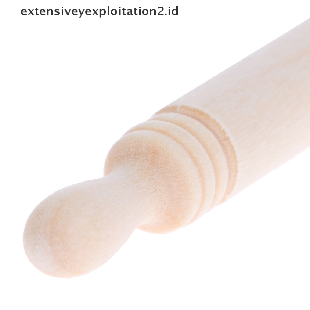 (Hotter) Mainan Miniatur Talenan + Rolling Pin Skala 1: 12 Untuk Aksesoris Dapur Rumah Boneka