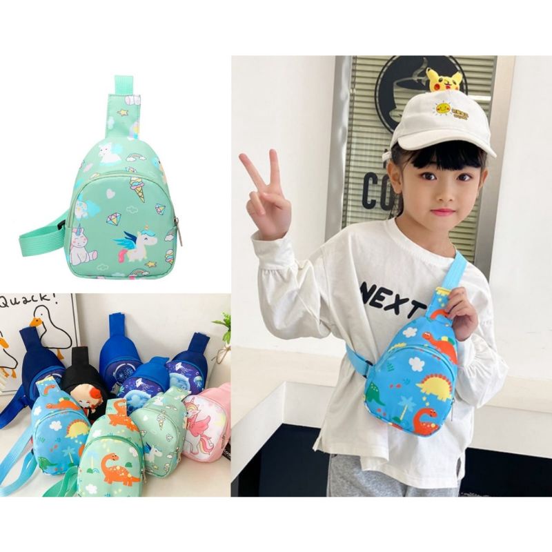 Tas selempang anak , tas anak cowok , tas bahu , waistbag , tas anak , tas anak perempuan , tas anak