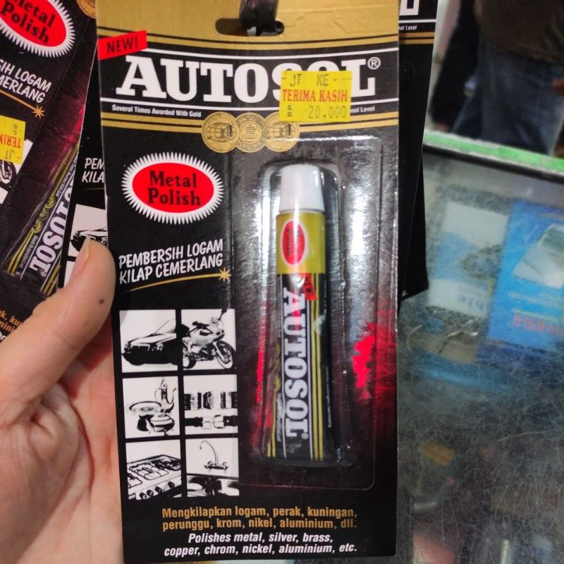 autosol metal Polish 15gr/ pembersih logam, perak ,autosol  15gr