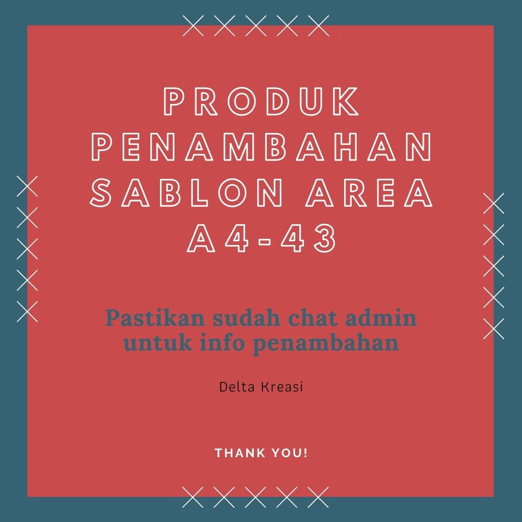 

PENAMBAHAN SISI SABLON UKURAN A4 / A3