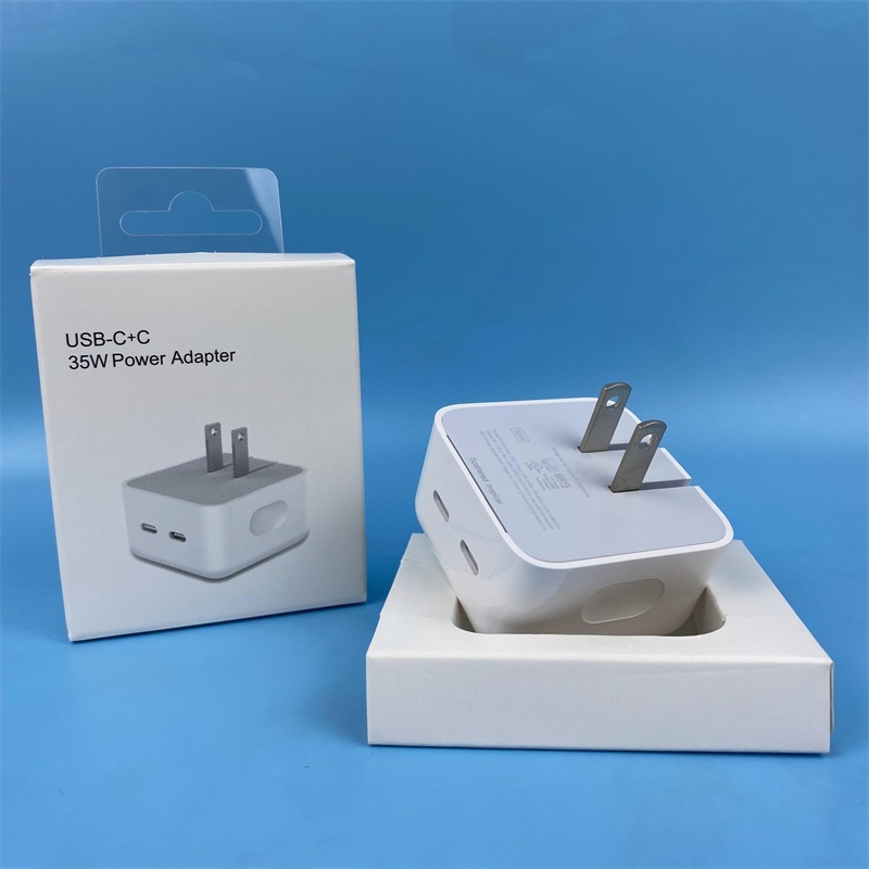 Pd Adapter Charger Ganda Tipe-C 35W Fast Charging Untuk IPhone EU 35W