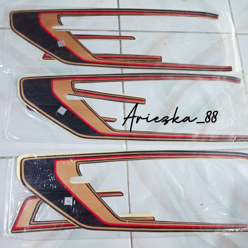 Jual Striping Gl100 Hitam Emas Gold 1990 Stiker Honda Gl Gold Lawas