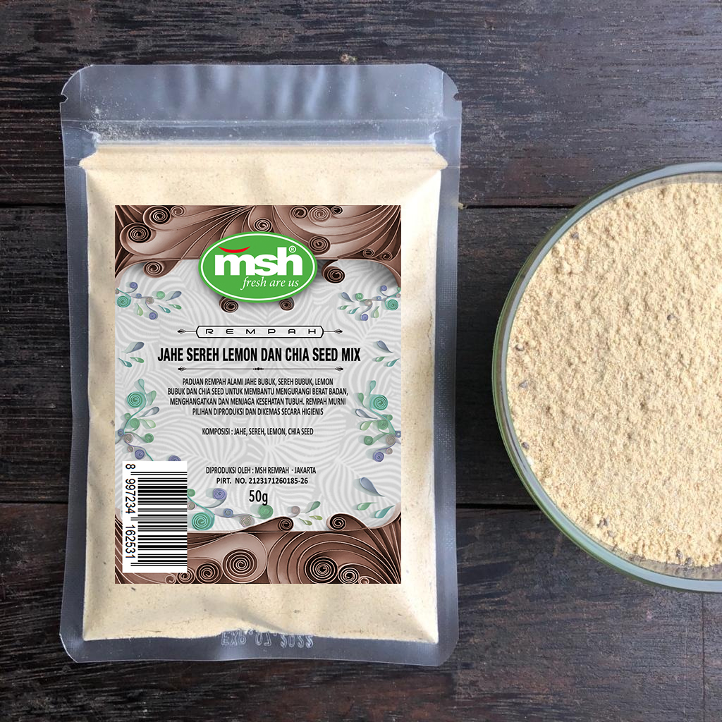 MSH Jahe Sereh Lemon dan Chia Seed Mix 50 g