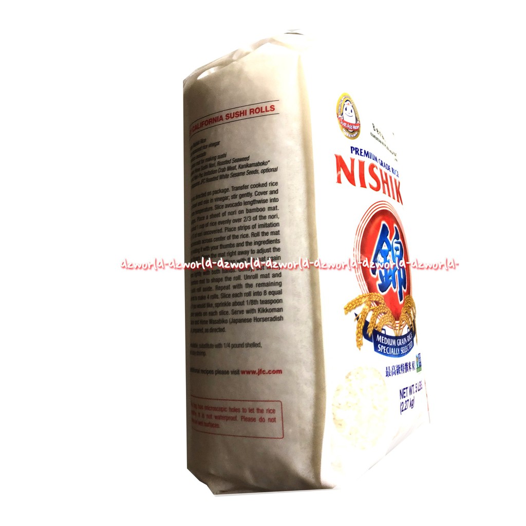 Nishiki Premium Grade 2.27kg Beras Jepang Untuk Membuat Sushi Japan rice Pulen Nisiki Nhisiski