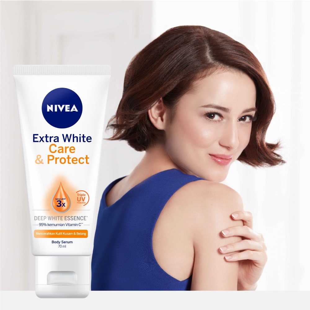 [BPOM] NIVEA BODY SERUM EXTRA WHITE CARE AND PROTECT 180 ML