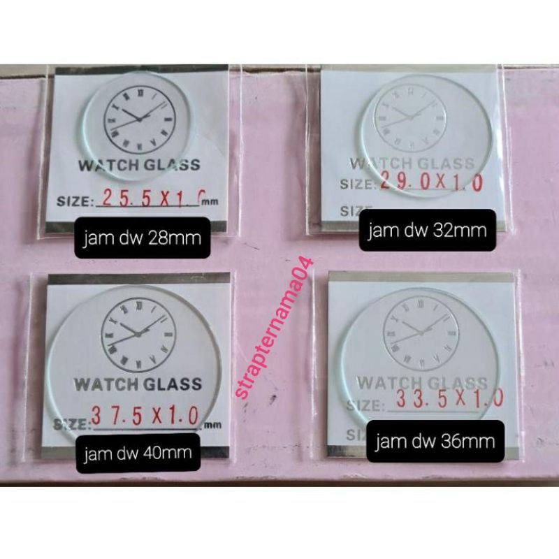 (Limited Sale) KACA JAM TANGAN DW WATCH GLASS DW (BISA UNTUK JAM LAIN JUGA)