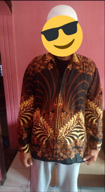 Size M L Xl Xxl Xxxl Bswart Batik Hrb026 Kenongo Hem Pendek Padi Pekalongan M L Xl Batik Pria Murahl