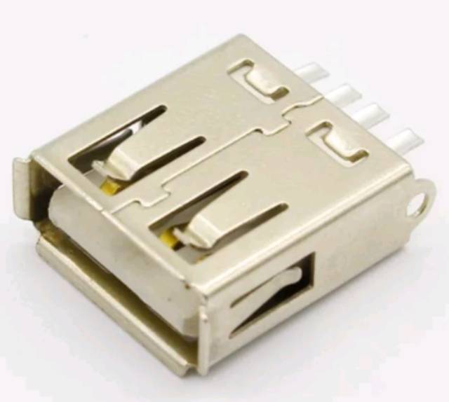 Soket Jack Type A Female USB 4pin Plug Socket Connector with Plastic Cover