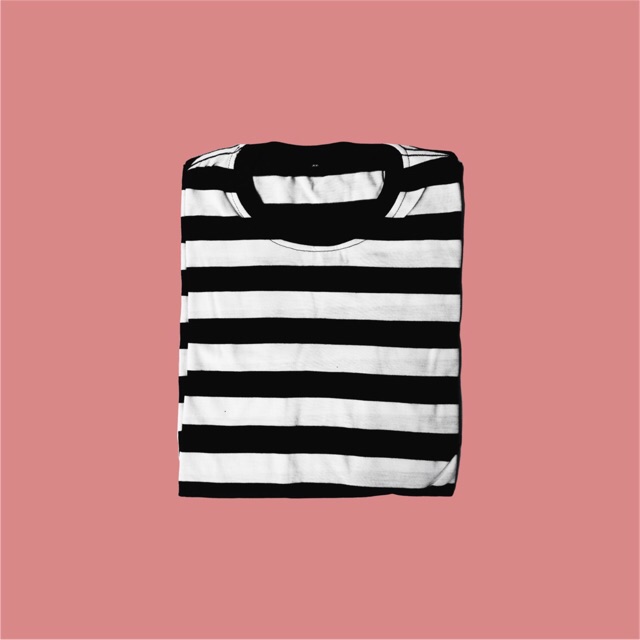 TSHIRT STRIPE BLACK WHITE