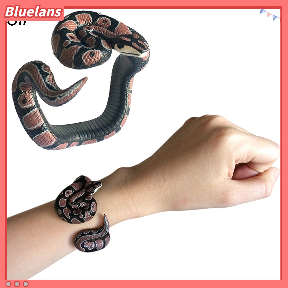 Mainan Gelang Ular Ular Python Bahan PVC Untuk Perlengkapan Pesta Halloween