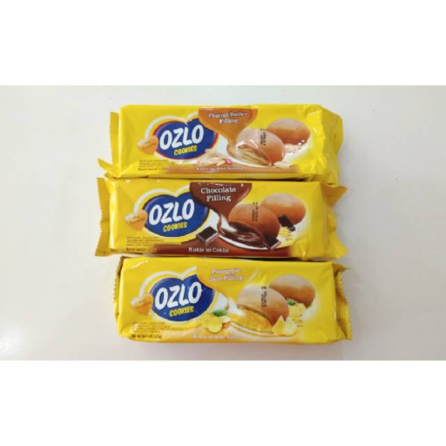 

Khong Guan Ozlo Cookies Filling Chocolate, Pineapple & Peanut 125 gr