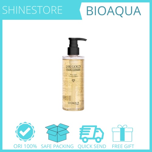 BPOM Bioaqua Face Wash 24K Gold Facial Cleanser 200ml