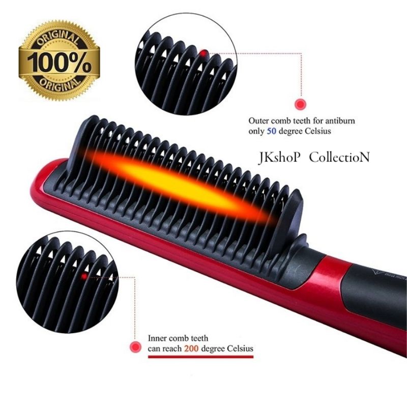 CATOK SISIR PROFESSIONAL STRAIGHTENER WITH IRON BRUSH / TERLARIS DI JAPAN