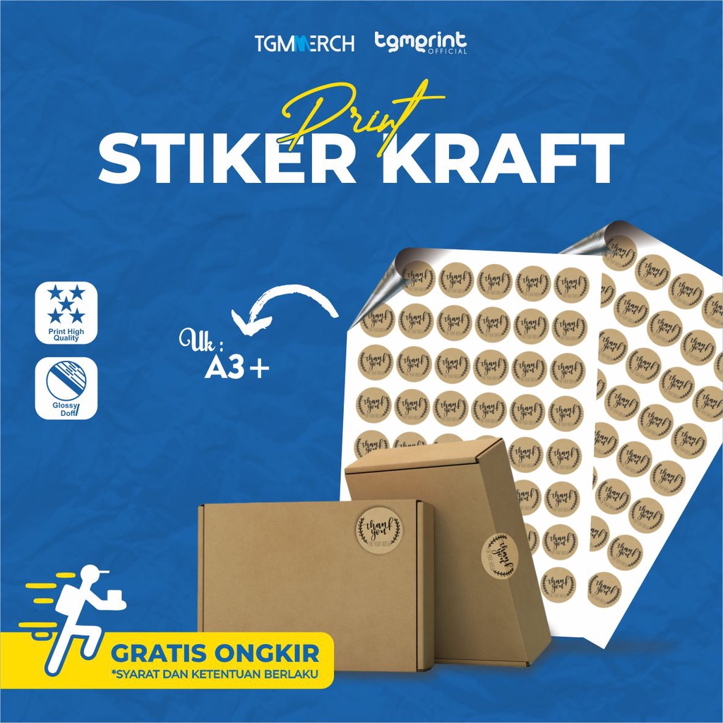 

TGM MERCH - Stiker Kraft A3+