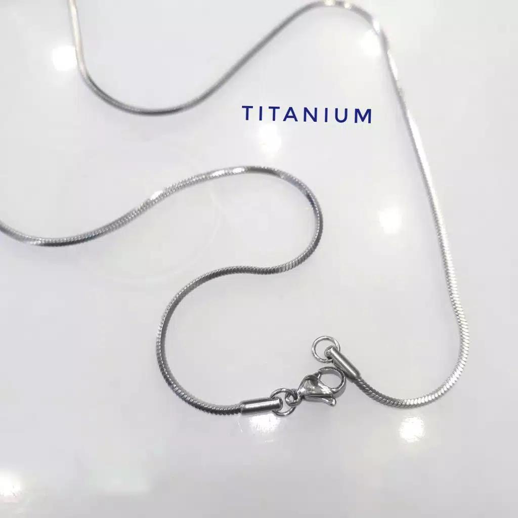 [cod] kalung titanium buat wanita dan pria terlaris kalung titanium antikarat terlaris